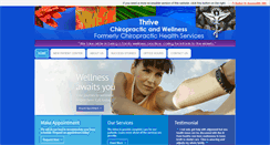 Desktop Screenshot of chiropractichealthservices.com