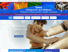 Tablet Screenshot of chiropractichealthservices.com